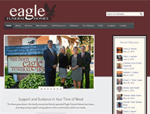 Tablet Screenshot of eaglefuneralhomes.com